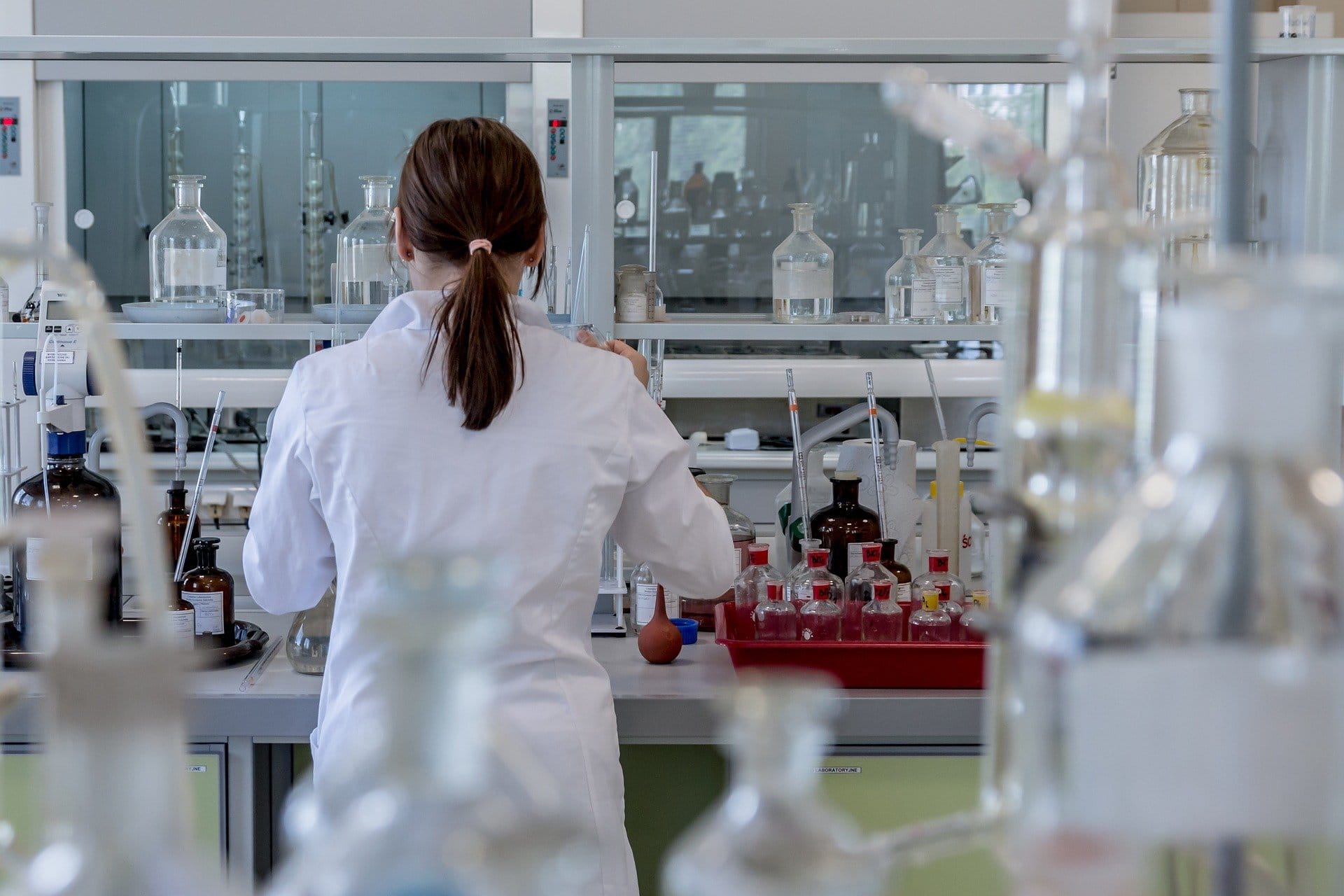 Photograph of researcher in a laboratory