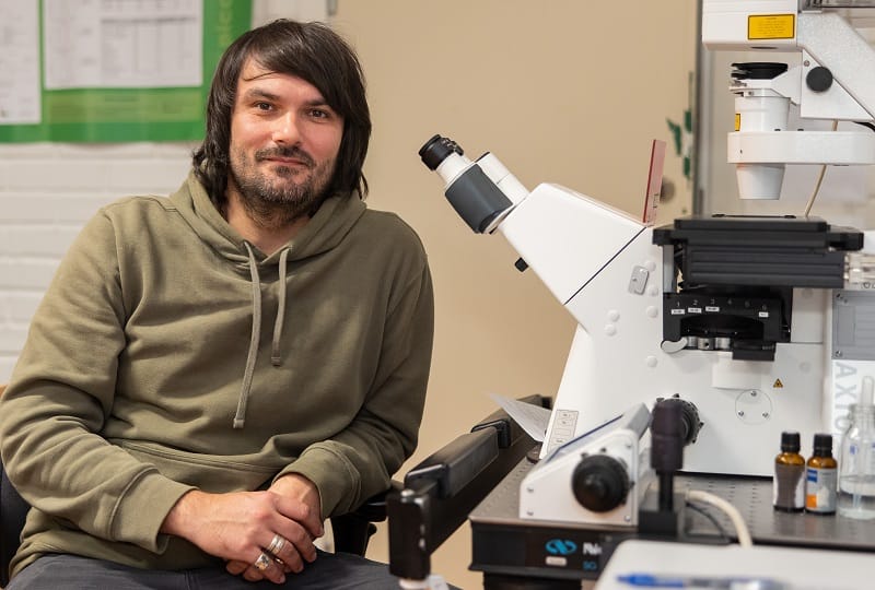 Peter Marhavý, group leader at the Umeå Plant Science Centre at the Swedish University of Agricultural Sciences