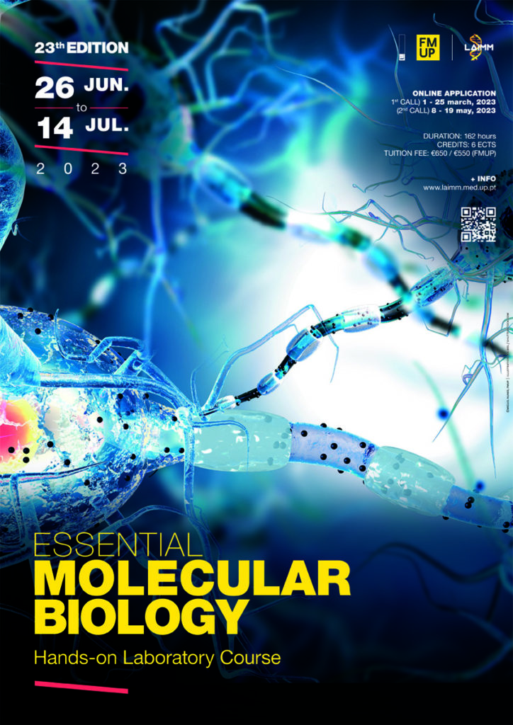 Poster for the Essential Molecular Biology – Hands-On Laboratory Course, 23th edition