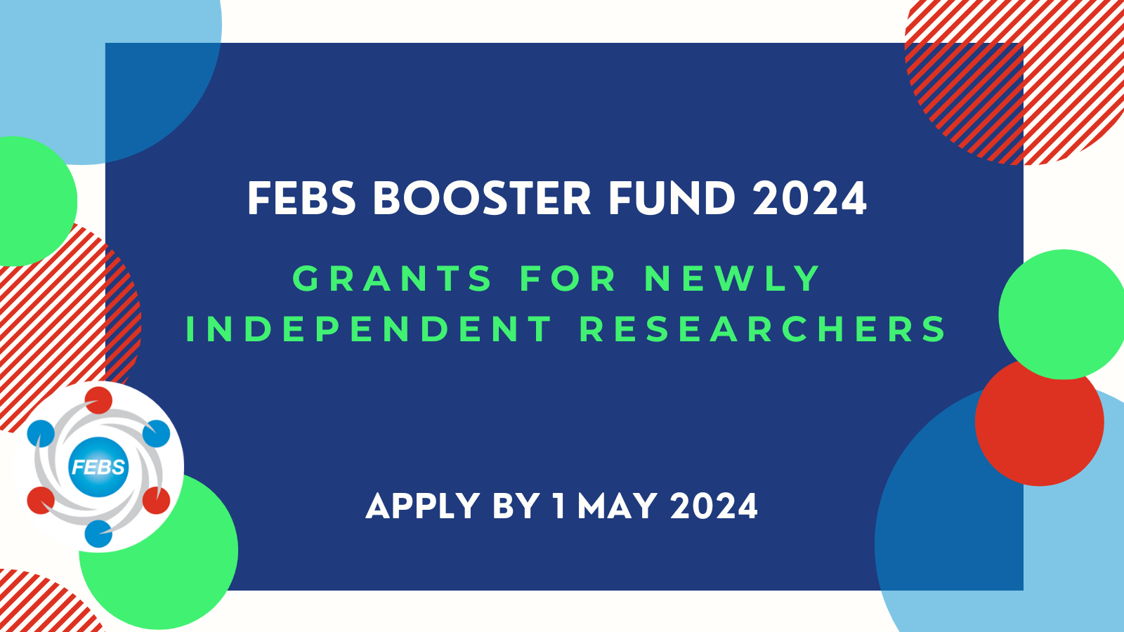 The new FEBS Booster Fund the 2024 call has opened FEBS