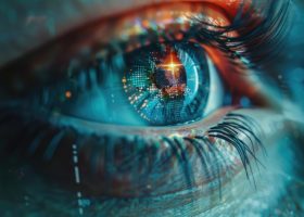 Artistic image of eye